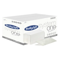 Serviettes 1/2, 21.5x16cm, 2-couches, blanc, V-plis