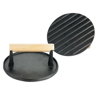 Grillpresse aus Gusseisen, Ø 17.5 cm 