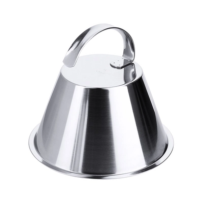 Cloche für Burger, Ø 15 cm aus Edelstahl mit grossem Griff_1