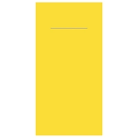 Pochettes de couverts Airlaid,1/8, 40x40, jaune 