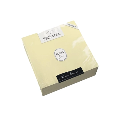 DecoSoft Servietten Uni 1/4, 38x38cm, champagne _1