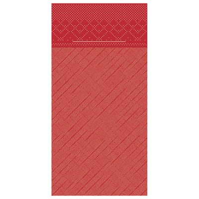 Pochettes de couverts Basic, 40x40, rouge _1
