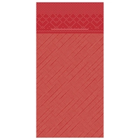 Pochettes de couverts Basic, 40x40, rouge 