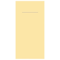 Pochettes de couverts Airlaid,1/8, 40x40,champagne 