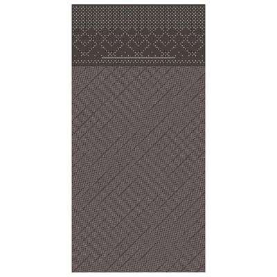 Pochettes de couverts Basic, 40x40, brun _1