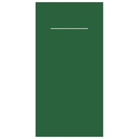 Pochettes de couverts Airlaid,1/8, 40x40, vert 