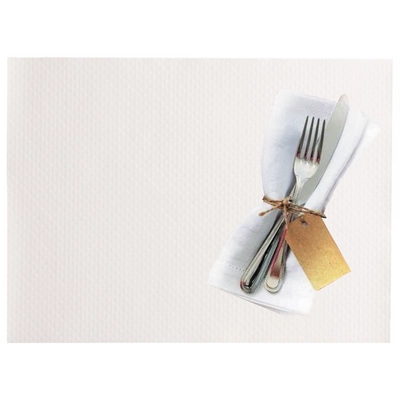 Sets de table en papier, blanc, 29 x 39 cm _2