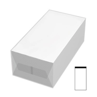 Lunch Servietten, 40x40cm, 1/8, weiss 2-lagig Kopffalz