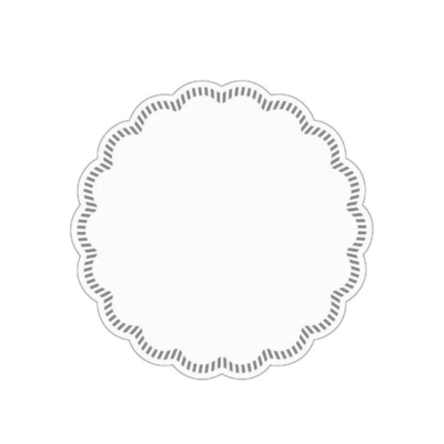 Dessous de verres blanc, 150 mm, 7 couches _1