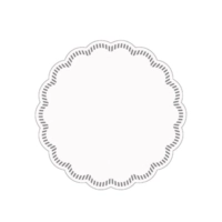 Dessous de verres blanc, 150 mm, 7 couches 