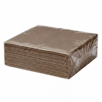 Dinnertex Dots Servietten 1/4, 50er Pack,  40x40 cm, braun