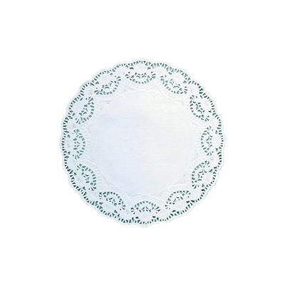 Spitzenunterlagen weiss, Rosenmuster, Ø 14 cm _1