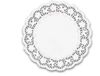 Dessous broderie, blanc, Ø 11 cm _1