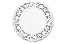 Dessous broderie, blanc, Ø 11 cm 