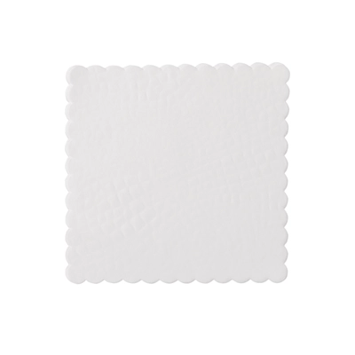 Papiers d'assiettes, Croco, 12x12 cm, blanc _1