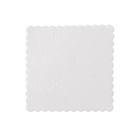Papiers d'assiettes, Croco, 12x12 cm, blanc 