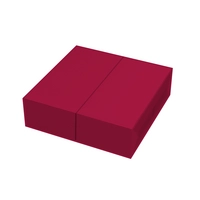 Brunch serviettes, 33x33cm, 1/8, bordeaux 2 couches