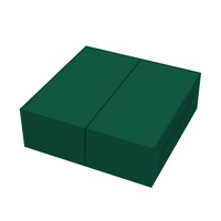 Dinner Servietten, 40x40cm, 1/8, grün, 3-lagig