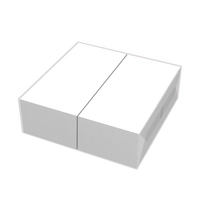 Dinner Servietten, 40x40cm, 1/8, weiss, 3-lagig