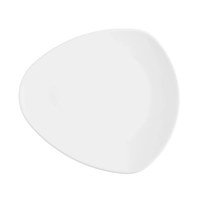 Coffe-e-Motion Assiette plate triangulaire, 22 cm 