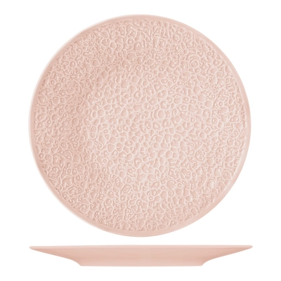 Nori Assiette plate, rose, Ø 28 cm, relief complet _1