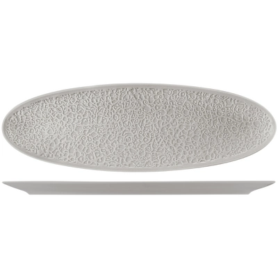 Nori Assiette plate, gris argent, 44x14 cm _1