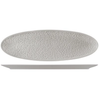 Nori Assiette plate, gris argent, 44x14 cm 