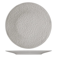 Nori Assiette plate, gris argenté, Ø 28 cm relief complet