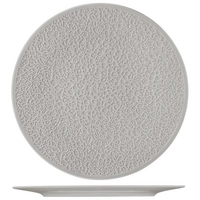 Nori Assiette plate gris argenté, Ø 33 cm relief complet