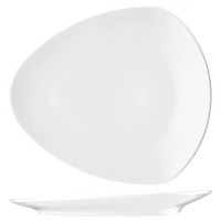 Coffe-e-Motion Assiette plate triangulaire, 33.5cm 