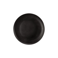Velvet Black Assiette creuse plate, Ø 22.5 cm 