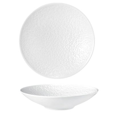 Nori Assiette coupe creuse, blanche, Ø 23 cm, H: 5.6 cm, avec relief complet_1