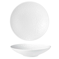 Nori Assiette coupe creuse, blanche, Ø 23 cm, H: 5.6 cm, avec relief complet