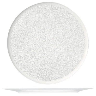 Nori Assiette plate blanche, Ø 33 cm, relief  complet_1