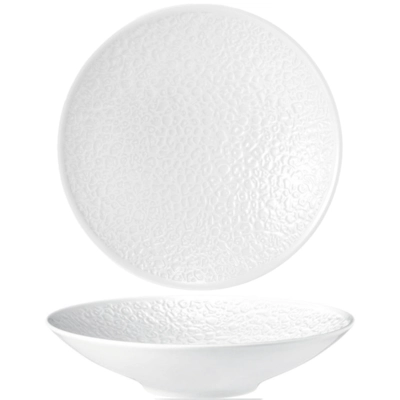 Nori Assiette Coupe creuse blanche Ø 26 cm, H: 5.6 cm, avec relief complet_1