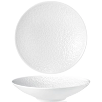 Nori Assiette Coupe creuse blanche Ø 26 cm, H: 5.6 cm, avec relief complet
