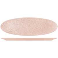 Nori Platte Coupe flach, rosa, 44 x 14 cm, Vollrelief