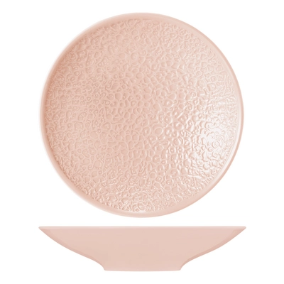 Nori Assiette coupe creuse rose,  Ø 26 cm, H: 5cm, avec relief complet_1