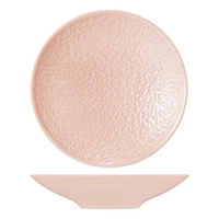 Nori Assiette coupe creuse rose,  Ø 26 cm, H: 5cm, avec relief complet