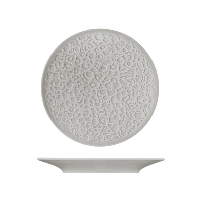 Nori Assiette plate, gris argenté, Ø 16.5 cm relief complet_1