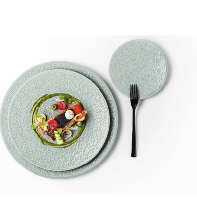 Nori Assiette plate, bleu arctique, Ø 28 cm _2