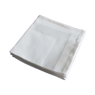 Serviettes Classic 50x50cm, blanc avec bande satin _1