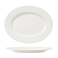 Morella Teller flach oval, Ø 33cm 