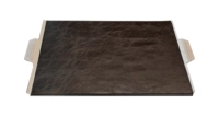 Set de table, app. cuir brun 35.7 x 32 cm Pour Dinetray 