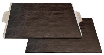 Set de table, app. cuir brun 35.7 x 32 cm Pour Dinetray _2