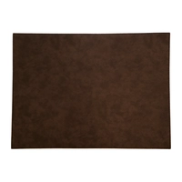 Nubuk Brown Set de table similcuir, 44 x 32.5 cm 