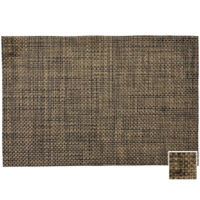 Set de table Chill noir/d'or, 45 x 30 cm 