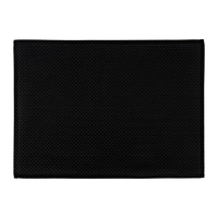Tischset schwarz, Schmalband, PVC, 45 x 33 cm 