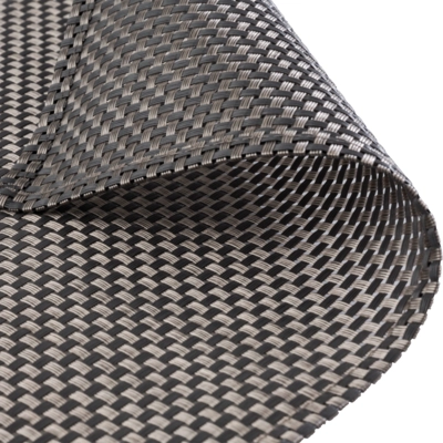 Tischset silber/grau, Schmalband, PVC, 45 x 33 cm _2