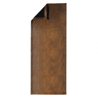 Chemin de table Vintage, Camel, 45 x 120 cm,  avec ourlet, lavable à 40° C_1